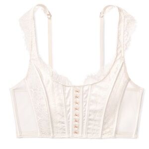 Victoria's Secret Cream Lace Corset Bra